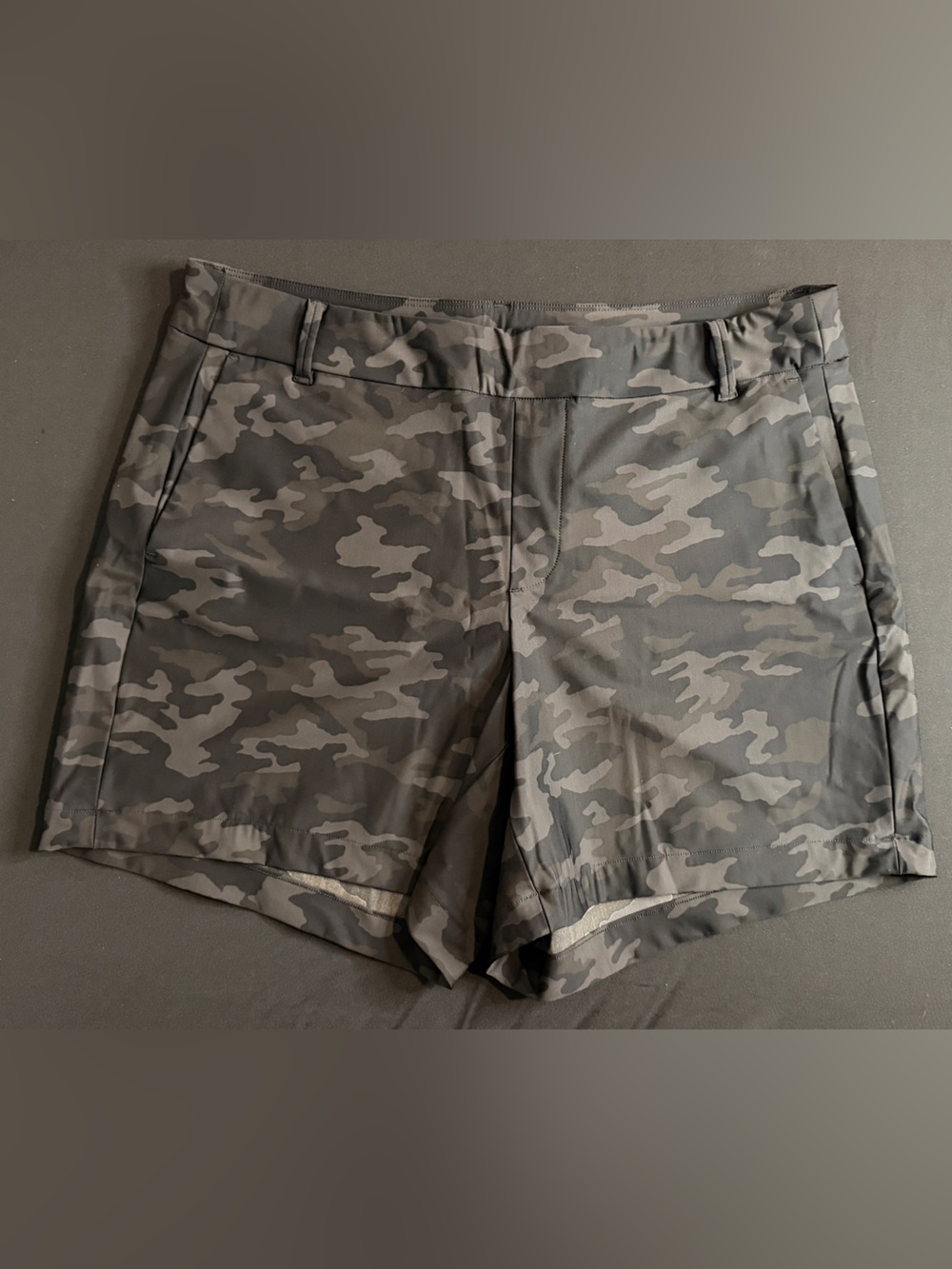 Spanx Striped Black Camo Women’s Shorts